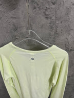 Ralph Lauren lime long-sleeve T-shirt back view with neck label
