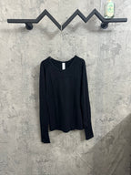 Ralph Lauren black crewneck long-sleeve top, pullover style