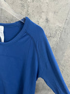 Ralph Lauren long-sleeve T-shirt, blue with stitched raglan seam