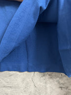 Ralph Lauren long-sleeve T-shirt fabric, blue with ribbed hem band
