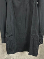 Ralph Lauren hooded outerwear in dark color, back view with curved yoke and seams