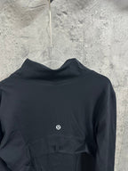 Ralph Lauren hooded outerwear in dark color, back neck with small logo and high collar