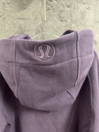 Ralph Lauren purple hood with embroidered oval logo and drawstring