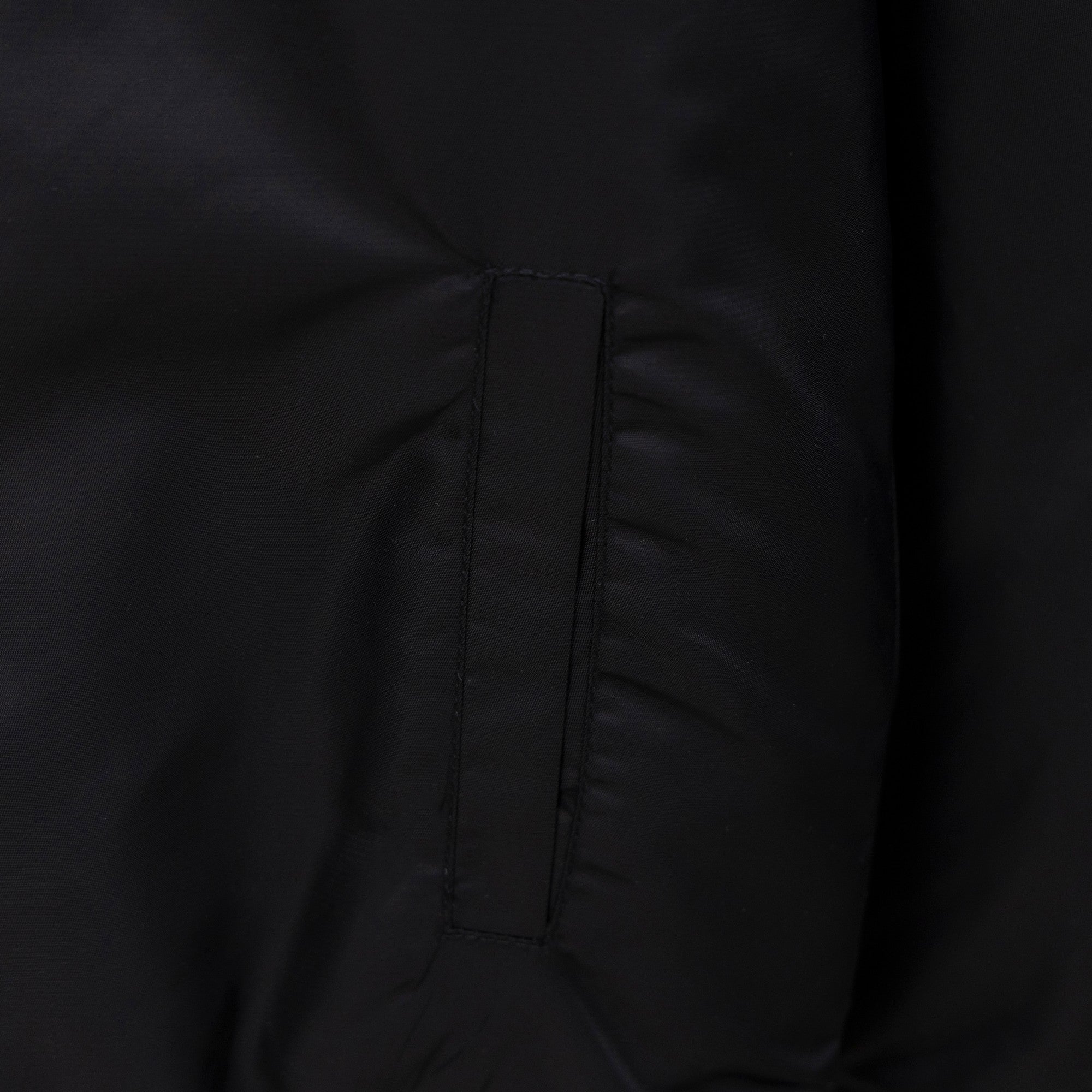 Louis Vuitton jacket center seam and stitched panel close-up