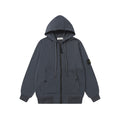 Stone Island hooded zip jacket, dark navy with front pockets