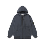 Stone Island hooded zip jacket, dark navy with front pockets