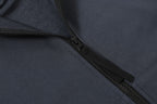 Stone Island hooded zip jacket dark navy zipper with seam details
