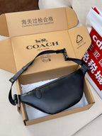 Coah crossbody bag, solid dark navy with adjustable strap and zip closure