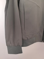Prada jacket sleeve cuff and side panel, dark gray with zipper edge detail