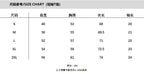 Size chart for short-sleeve top with sleeve, chest, length, and shoulder measurements