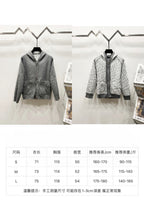 Dior gray hooded zip hoodie shown with patterned monogram side view