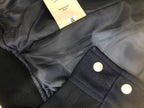 Dior varsity jacket interior lining with snap placket and label