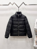 Dior quilted puffer jacket with full-zip and stand collar