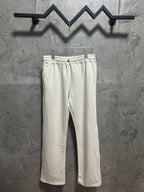 Ralph Lauren light white sweatpants with elastic waistband and straight leg