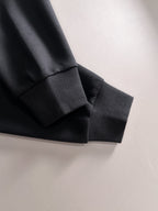 Fendi black sweatshirt sleeve and ribbed cuff detail