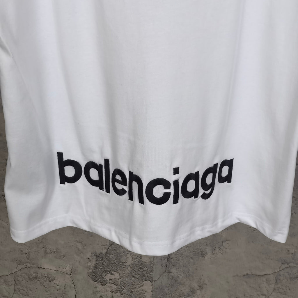 Balenciaga white T-shirt with large chest logo print