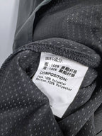 Dior shirt care label: Face 100% polyester; Bottom 100% polyester