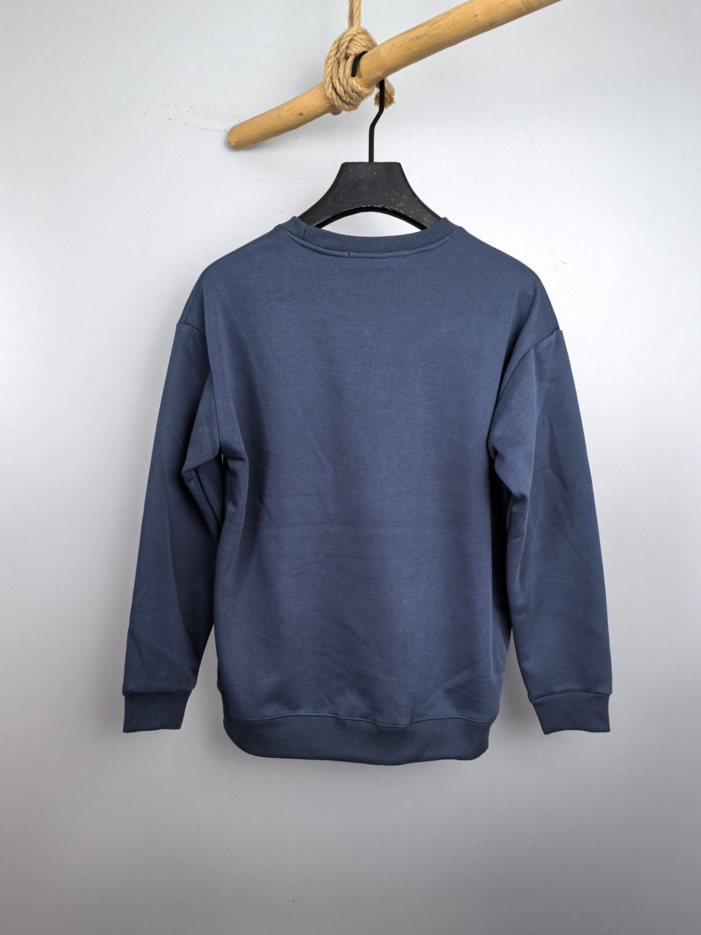 Louis Vuitton long-sleeve sweatshirt, dark blue, crew neck, plain back