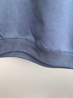 Louis Vuitton dark blue sweatshirt hem with ribbed band and stitched seam