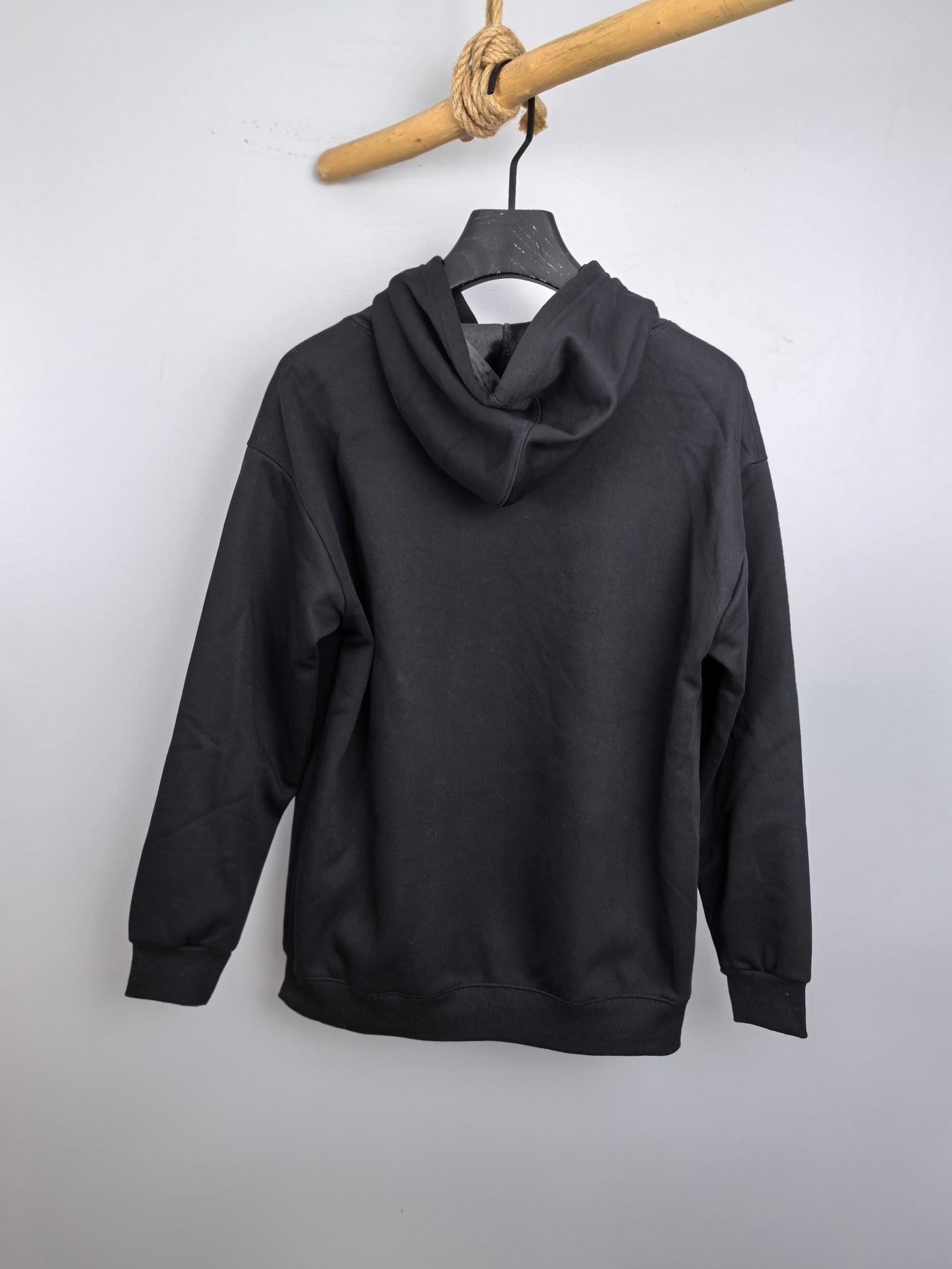 Dark gray Louis Vuitton hooded sweatshirt with hood and front pouch pocket