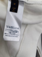 Louis Vuitton sweatshirt inside neck label with “Made in Italy” and care text