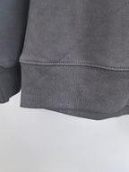 Fendi dark gray sweatshirt with ribbed hem cuff