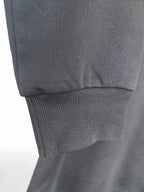 Fendi dark gray sweatshirt hem with ribbed knit cuffs