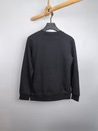 Dark gray crewneck sweatshirt, plain back