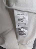 White Louis Vuitton sweatshirt interior care label, Made in China