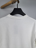 Long-sleeve sweatshirt, white, back neckline view