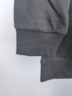 Gucci long-sleeve sweatshirt with ribbed cuffs and straight hem in dark gray