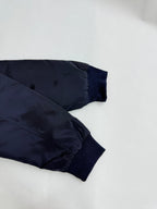 Louis Vuitton denim jacket sleeve end with dark blue ribbed cuff