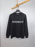 Black Givenchy crewneck sweatshirt with front GIVENCHY text print