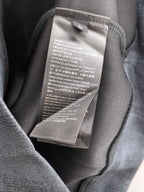 Dark navy sweatshirt with interior care label sewn in