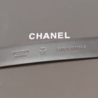 Chanel belt box lid with CHANEL and CUIR VERITABLE text