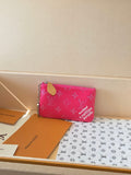 Louis Vuitton pink monogram bag with zipper top and chain strap, with tan lining detail