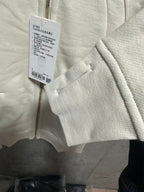 Ralph Lauren off-white zip-up hoodie sleeve hem with label and cuff