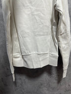 Ralph Lauren sweatshirt in light cream with crewneck and ribbed hem