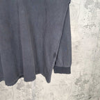 Balenciaga long-sleeve top, side split hem and ribbed sleeve cuffs