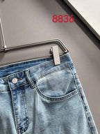 Givenchy denim jeans back waistband with buttoned pocket