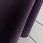 Burberry short-sleeve T-shirt cuff and hem stitching, dark purple knit fabric