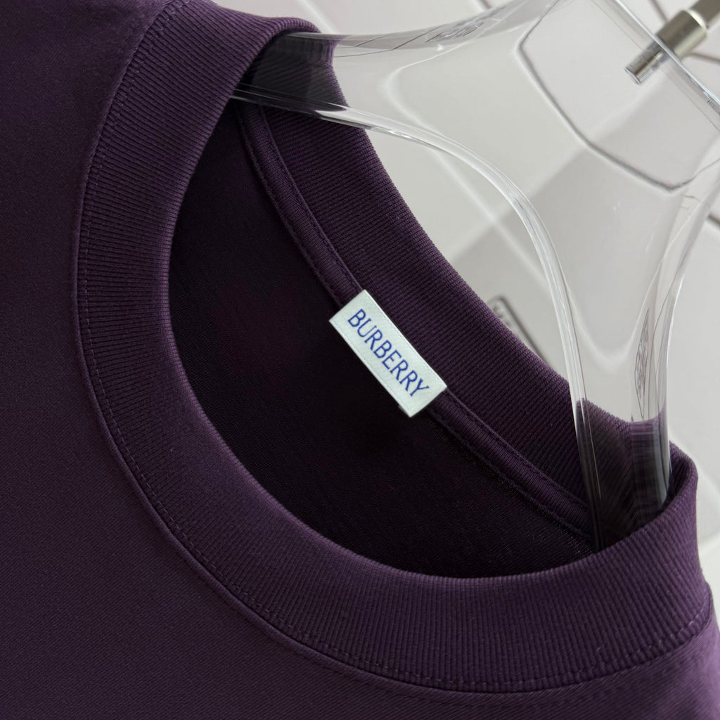 Burberry short-sleeve T-shirt with crewneck collar and interior brand label