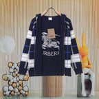 Children's navy plaid hoodie jacket with zip front, hood, and graphic chest print