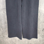 Balenciaga dark gray wide-leg pants with straight legs and hem