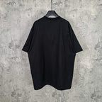 Balenciaga black short-sleeve T-shirt, plain back
