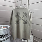 Off-White T-shirt, off-white crew neck with large chest graphic