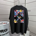 Off White black T-shirt with large colorful graphic on the back