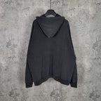 Balenciaga long-sleeve hoodie, dark back view with hood and kangaroo pocket