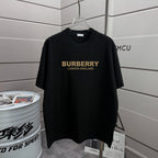 Burberry black T-shirt with “BURBERRY LONDON ENGLAND” logo front print