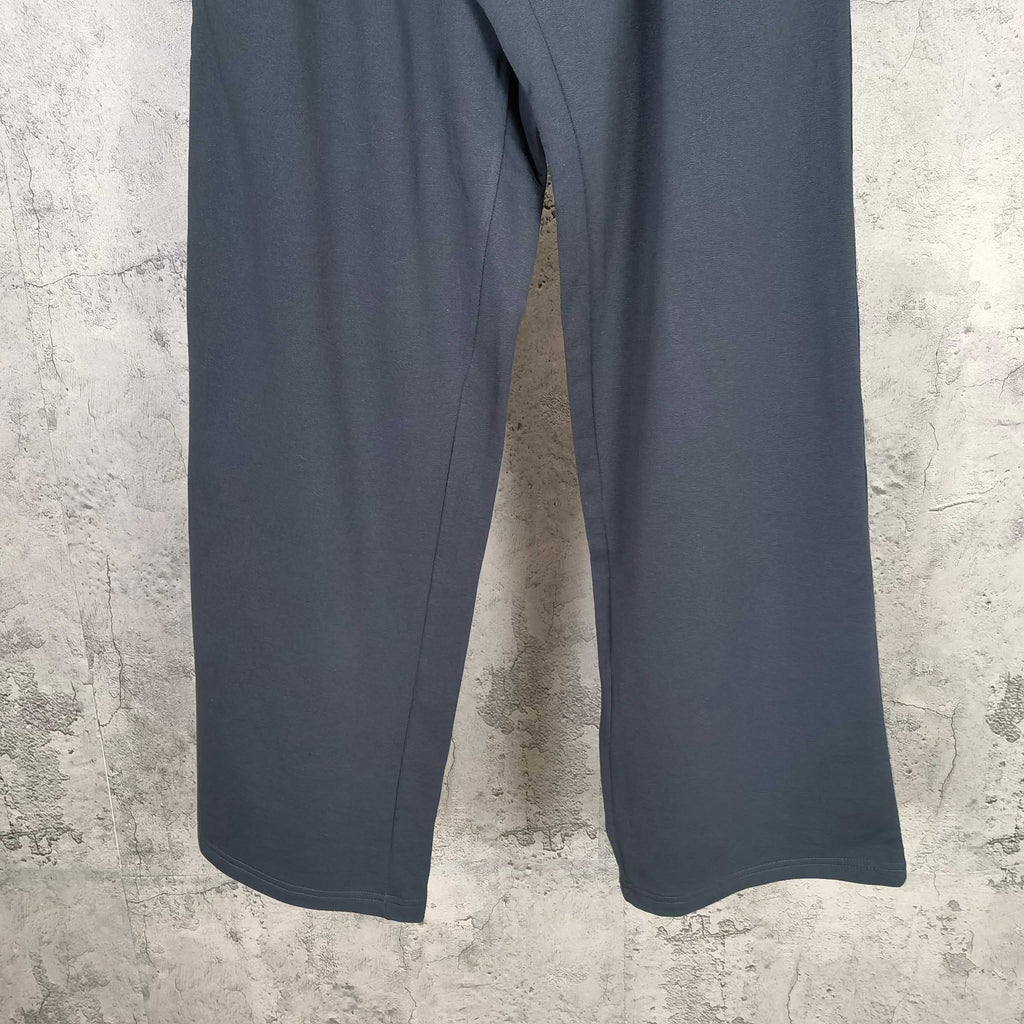 Balenciaga pants, dark blue wide-leg with straight hem